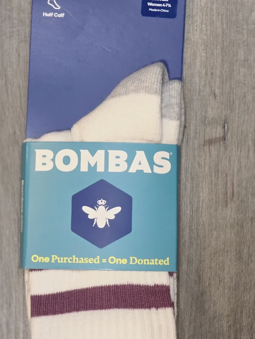 Bombas Vintage Stripes Half Crew Sock